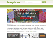 Tablet Screenshot of knit-together.com